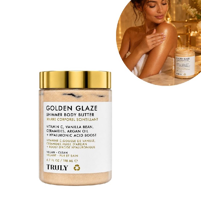 CREMA CORPORAL ILUMINADORA TRULY GLASEADO DORADO 198ML