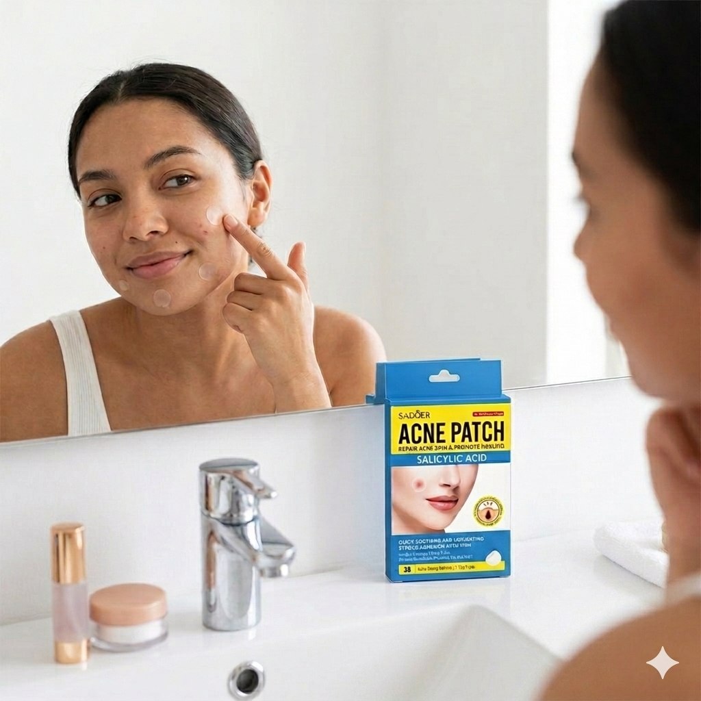 PARCHES HIDROCOLOIDES PARA EL ACNE CURATIVOS CON ACIDO SALICILICO 36UND SADOER