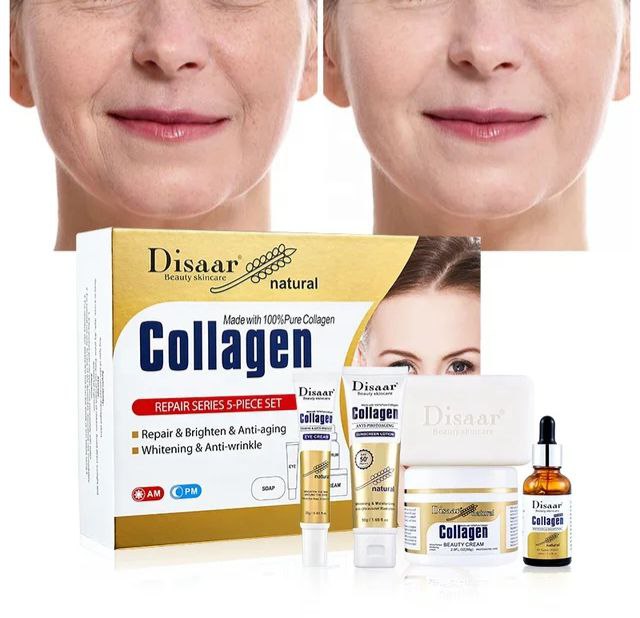SET DE CUIDADO FACIAL DE REPARACION Y BLANQUEAMIENTO 5PCS DISAAR