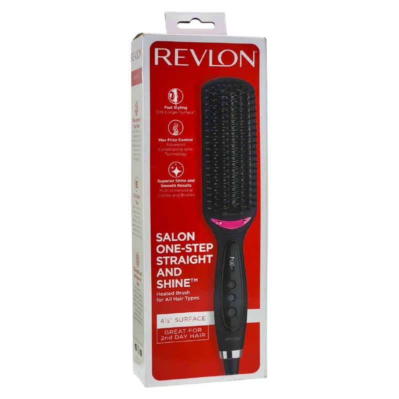 CEPILLO ALISADOR DE CABELLO Y GENERADOR DE BRILLO ONE-STEP STRAIGHT AND SHINE REVLON