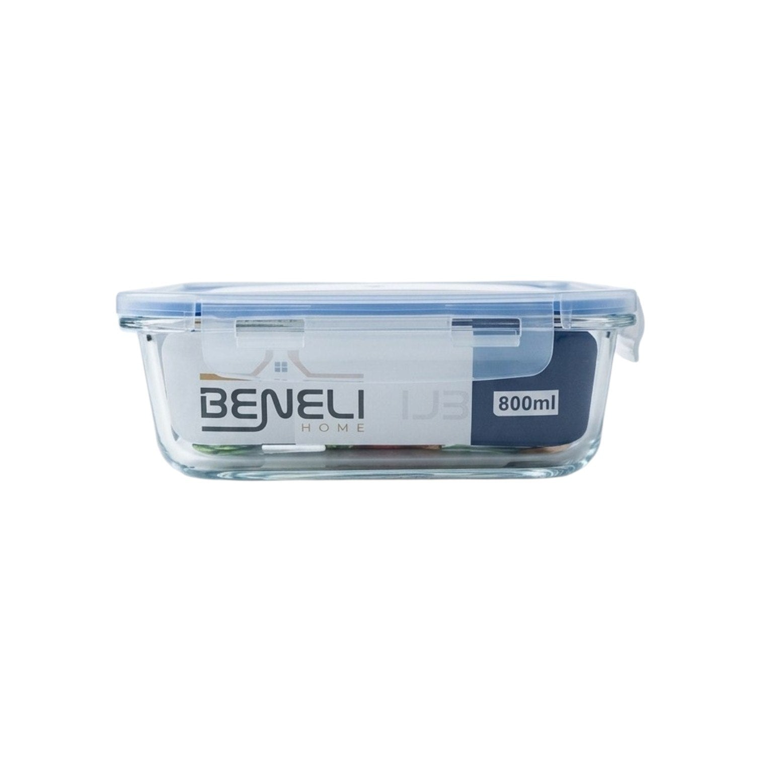 RECIPIENTE DE VIDRIO PARA ALMACENAR Y TRANSPORTAR COMIDAS DE FORMA PRÁCTICA Y SEGURA BENELI HOME 33OML