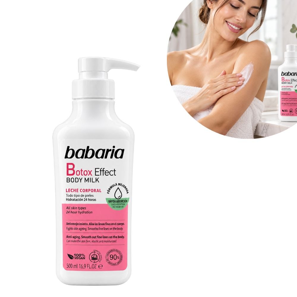 CREMA DE LECHE CORPORAL EFECTO BOTOX BABARIA 500ML