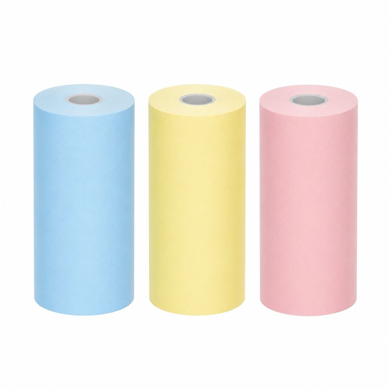 SET DE ROLLOS DE PAPEL DE REPUESTO PARA MINI IMPRESORA 3PCS S/M MEDIDAS 57X25MM