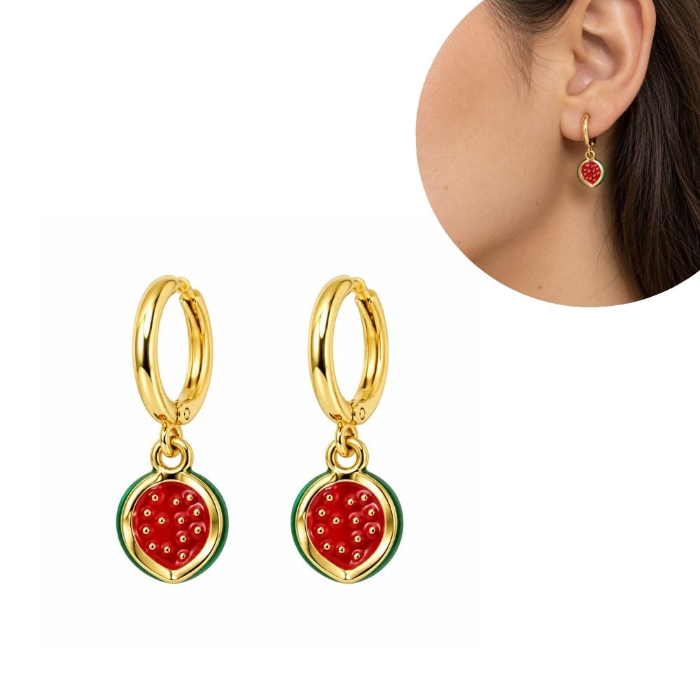 ARGOLLAS DE ENCHAPE PARA DAMA 2.5CM