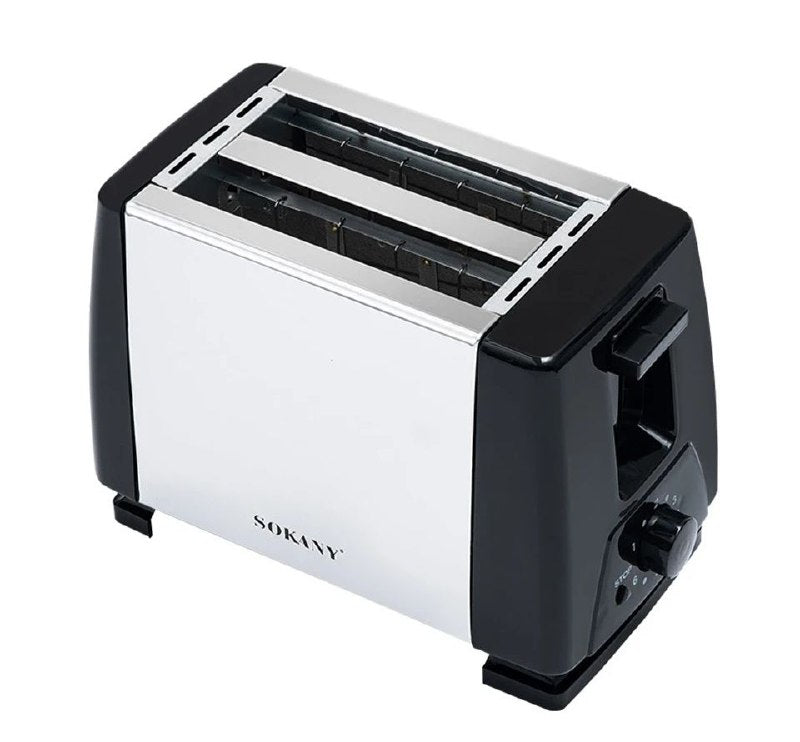 TOSTADORA ELECTRICA DE ALTA CALIDAD CON BADEJAS PARA MIGAJAS 700W SK-016S SOKANY 16X22CM