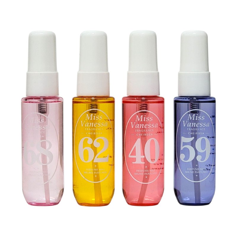 SET DE SPRAY PERFUMADO PARA EL CABELLO Y CUERPO CHEIROSA MISS VANESSA 40MLX4