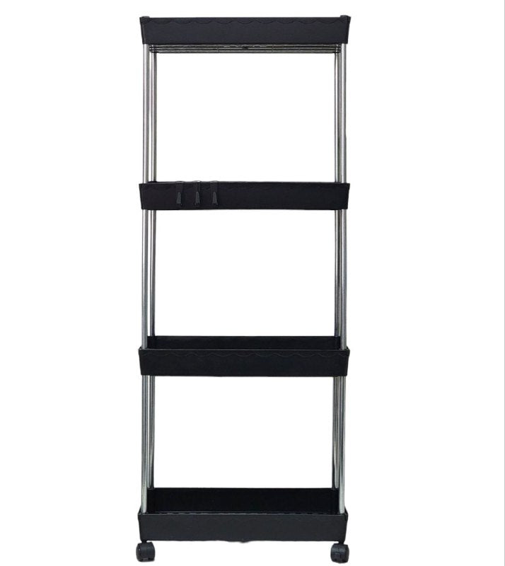 ORGANIZADOR CARRITO DE ALMACENAMIENTO MULTIFUNCIONAL DE 4 NIVELES CON RUEDAS BLOQUEABLES, ORGANIZADOR DE COCINA MULTI FUNCTIONAL STORAGE RACK, 2 COLORES 105X40X22CM