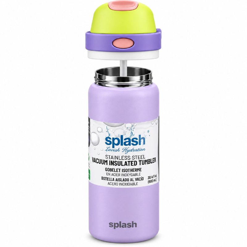BOTE TERMICO DE ACERO INOXIDABLE SPLASH 900ML