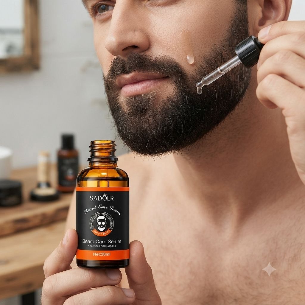 SUERO DE NUTRICIÓN INTENSIVA Y REPARACIÓN PARA UNA BARBA SEDOSA SADOER BEARD CARE SERUM 30 ML