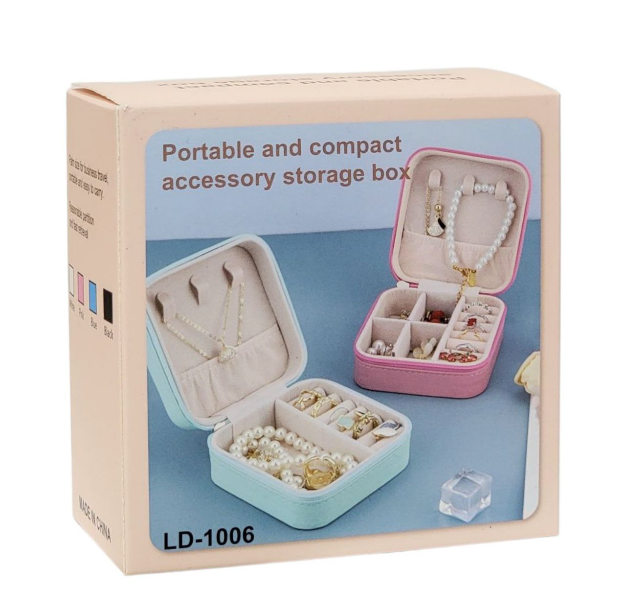 ORGANIZADOR DE JOYAS MINI PORTATIL 5X10X10CM