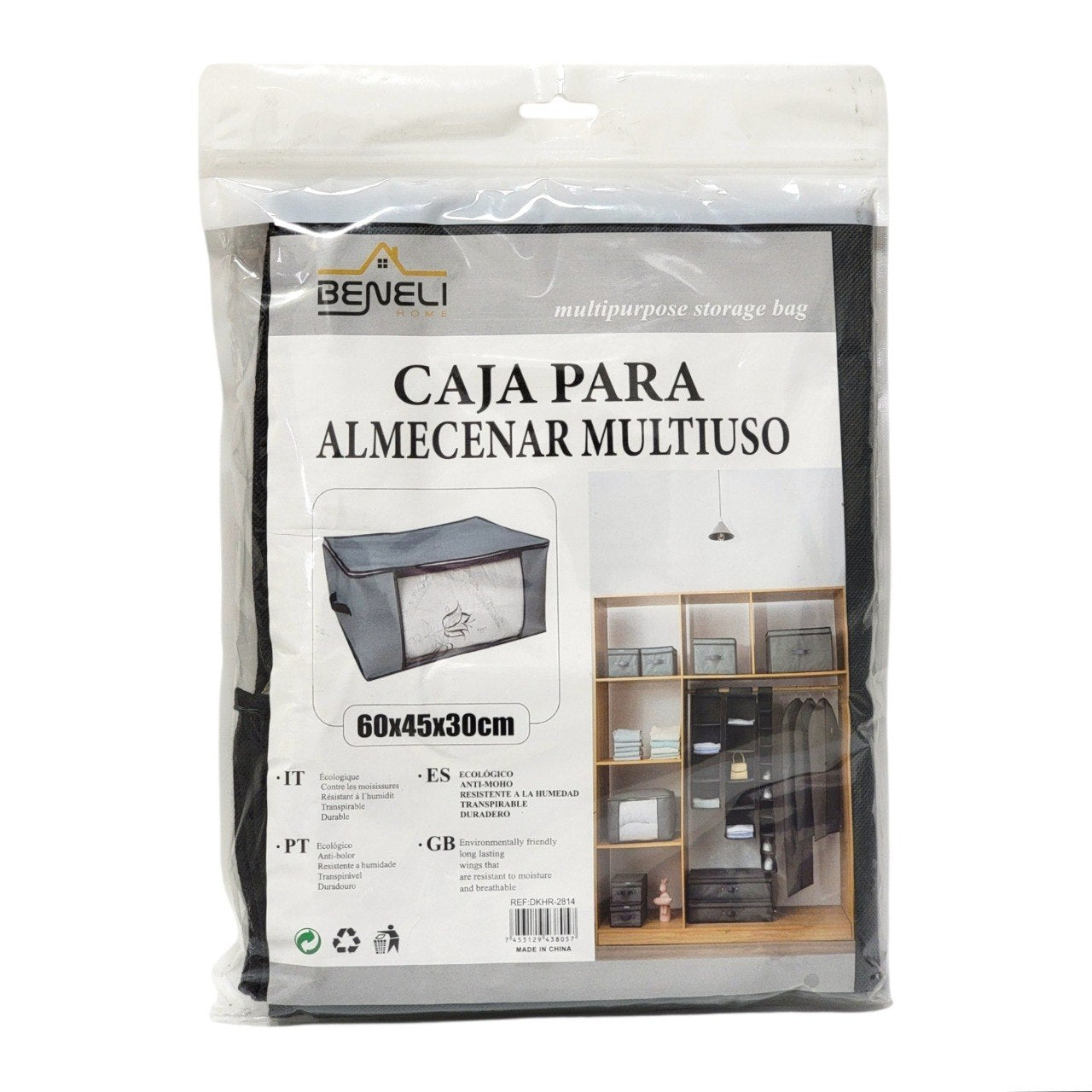 ORGANIZADOR CAJA DE ALAMECIMIENTO MULTIUSO BENELI HOME 60X45X30CM