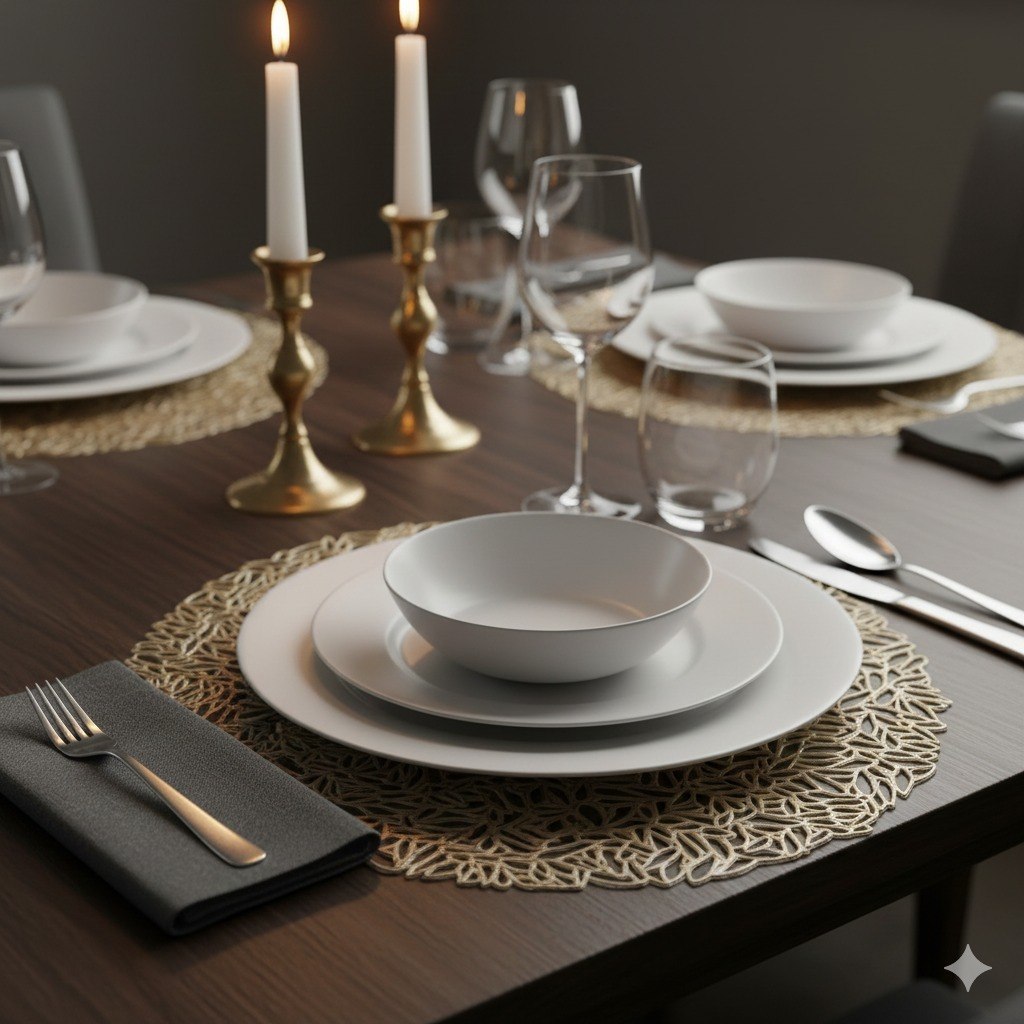 MANTEL PARA MESA COMEDOR CIRCULAR CASABELLA 3 COLORES DISPONIBLES 38CM