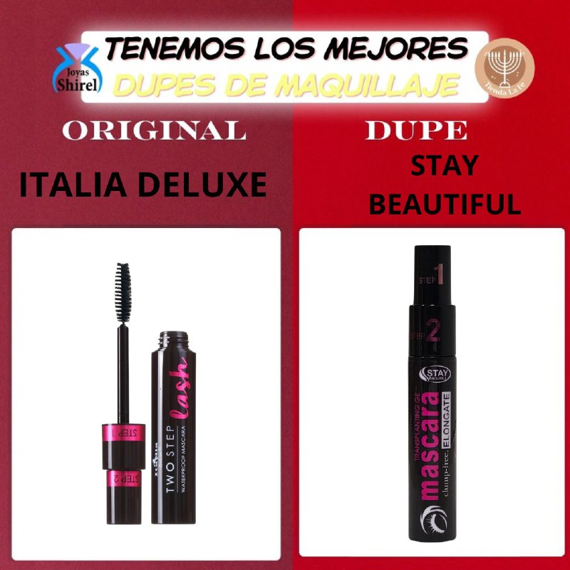 RIMEL 2 EN 1 DEFINE Y DA VOLUMEN STAY BEAUTIFUL 10G (DUPE DE ITALIA DELUXE)