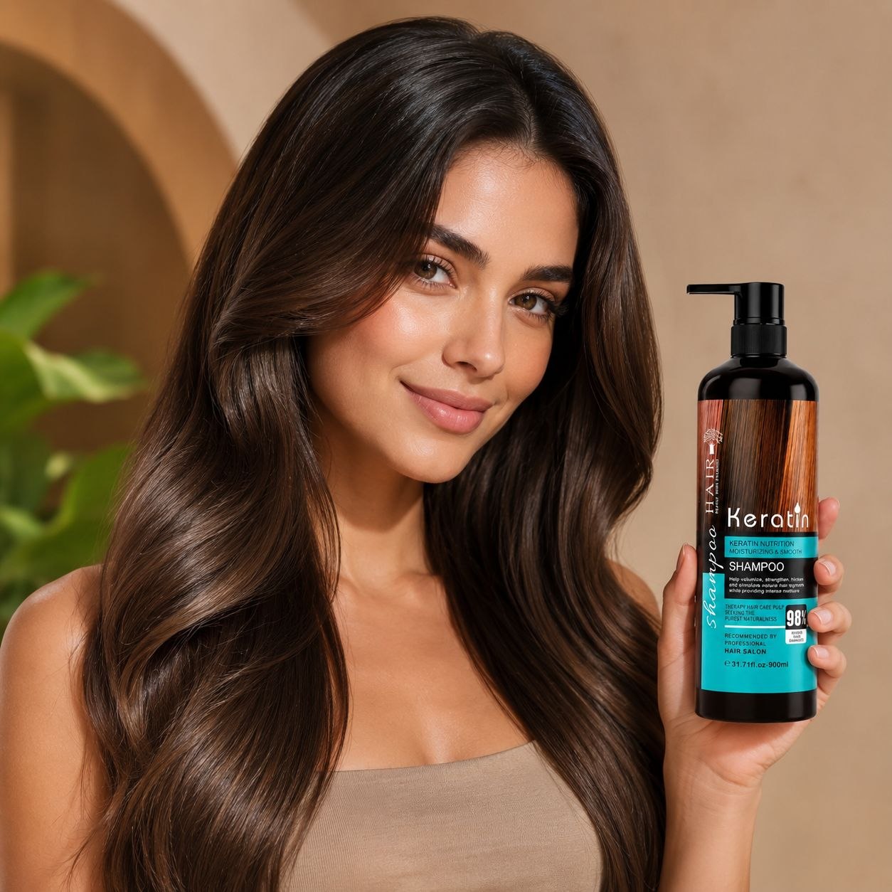 SHAMPOO NUTRITIVO DE KERATINA HAIR PEARLY 900ML