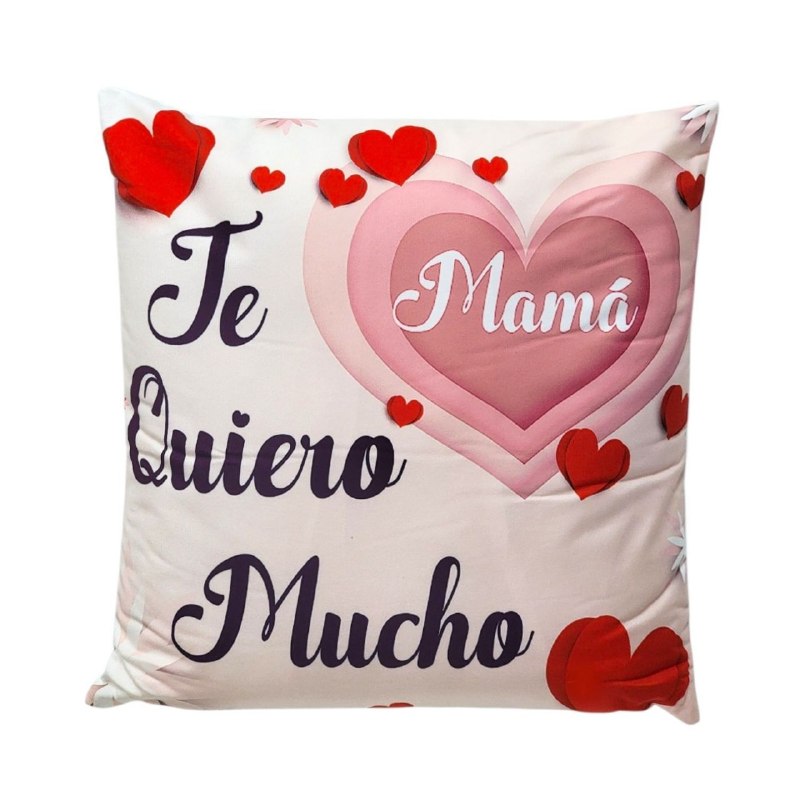 COJIN ALMOHADA DECORATIVA DEL DIA DE LAS MADRES 43X43CM