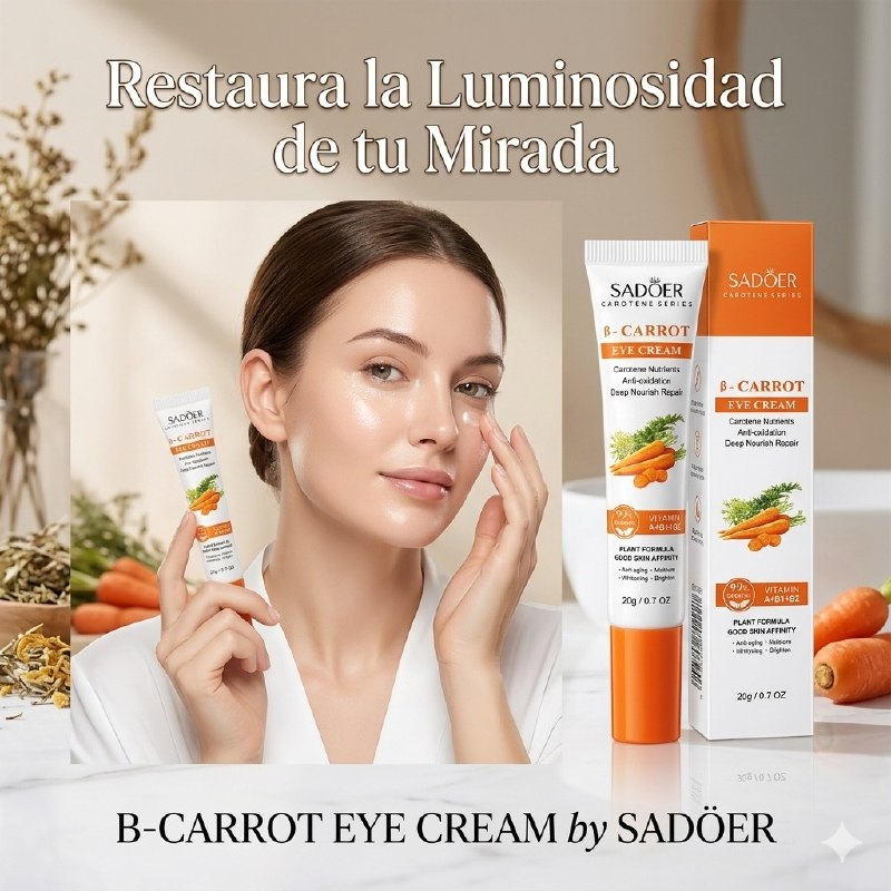 CREMA FACIAL PARA EL CONTORNO DE OJOS DE CAROTENO REPARADOR SADOER 20G