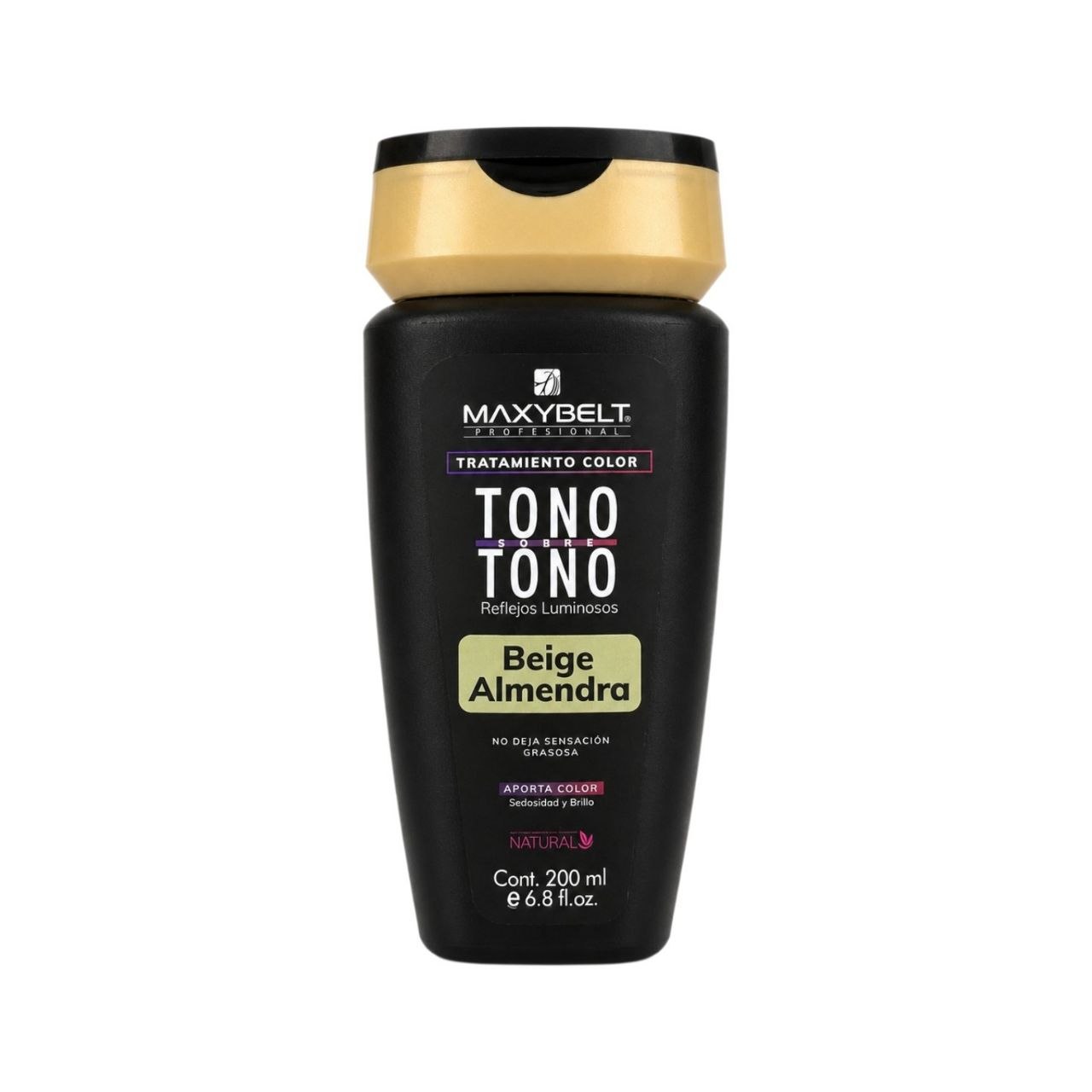 TRATAMIENTO DE COLOR TONO SOBRE TONO BEIGE ALMENDRA MAXYBELT PROFESSIONAL 200ML 1 UND