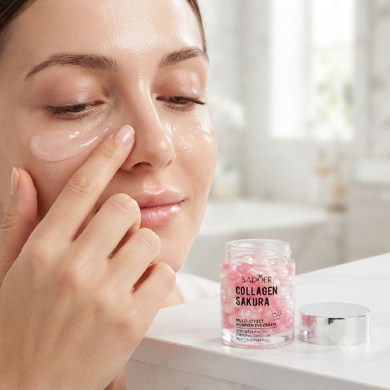 CREMA DE COLÁGENO Y SAKURA PARA CONTORNO DE OJOS SADOER 60G