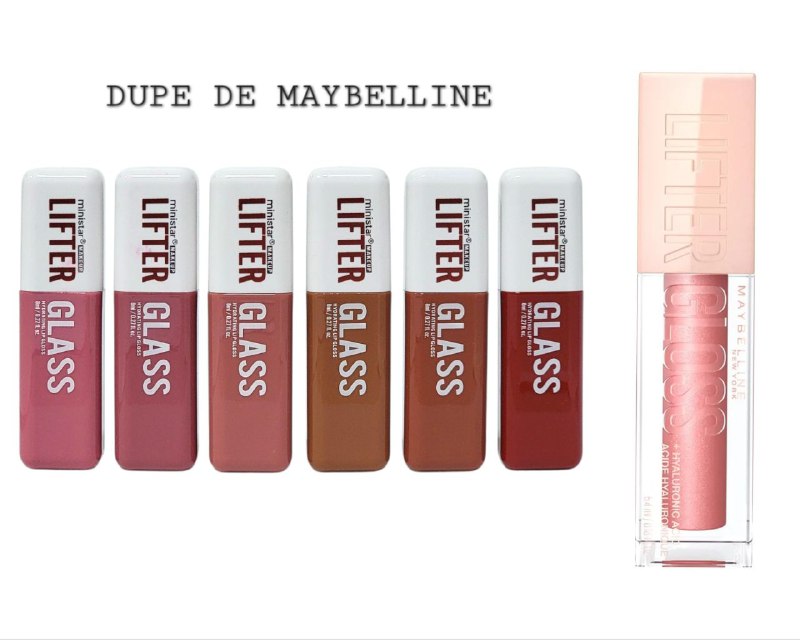 BRILLO LABIAL VOLUMINIZADOR CON ACIDO HIALURONICO  GLOSS GETS A LIFT MINISTAR 8ML (DUPE DE MAYBELLINE)