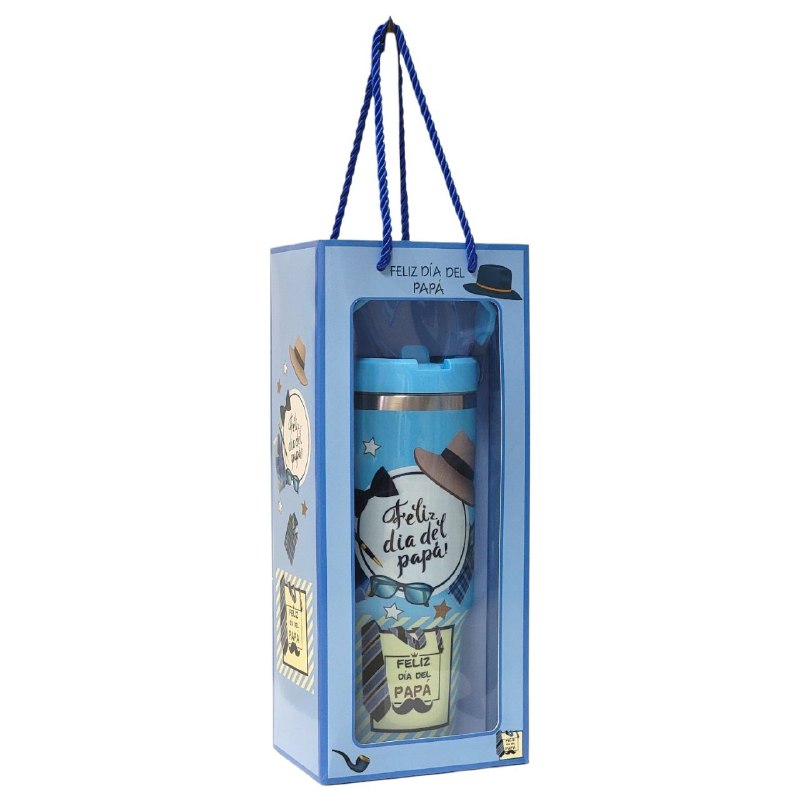 BOTE TERMICO DE REGALO PARA PADRE PARA BEBIDAS FRIAS Y CALIENTES BENELI HOME