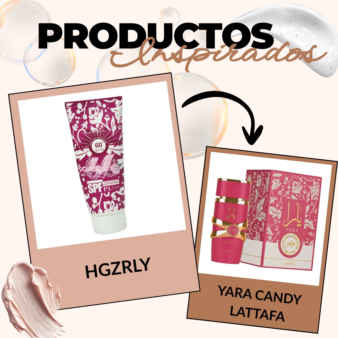 PROTECTOR SOLAR EN CREMA DE SPF60 HGZRLY DESERT FLOWER 150ML DUPE DE LATTAFA YARA CANDY