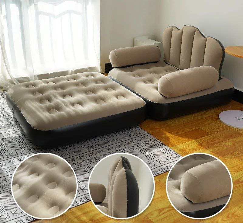 SOFA INFLABLE MULTIFUNCIONAL PARA ADULTOS PLEGABLE DE PVC