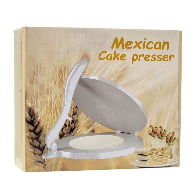 MAQUINA TORTILLERA PARA HACER TORTILLAS DE ALEACION DE ALUMINIO MEXICAN CAKE PRESSER