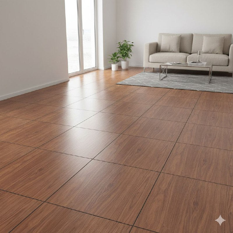 DECORACION PISO DE PVC ELEGANTE TIPO MADERA NATURAL ADHESIVO 24UND