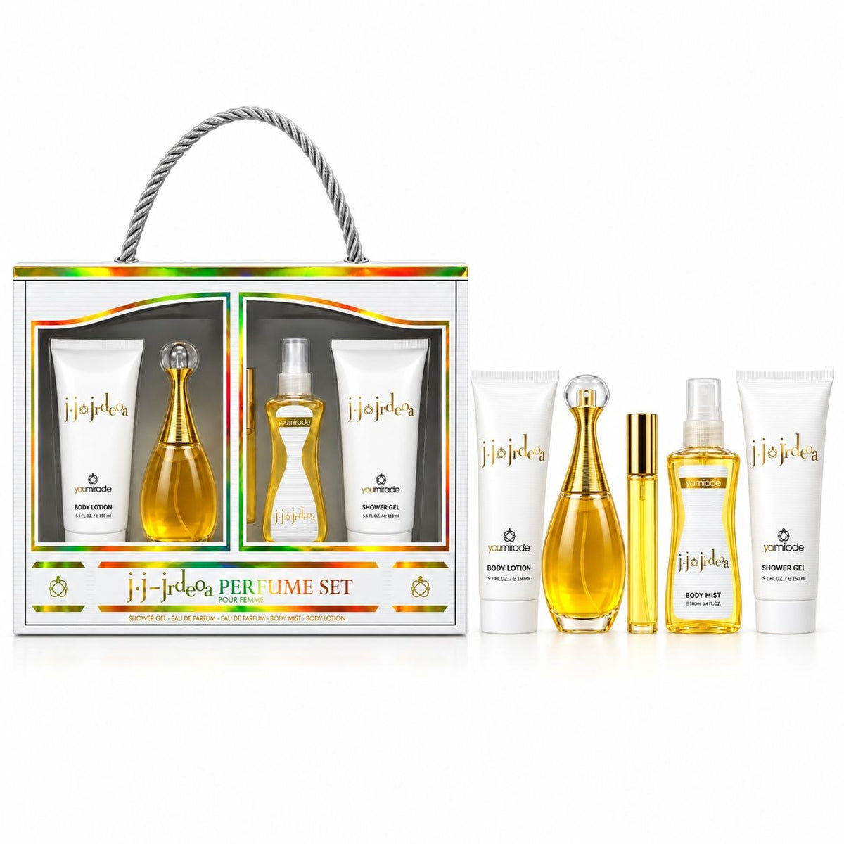 SET YOU MIRADE J J J RDEOA EDP 100ML GEL DE DUCHA 150ML EDP 15ML BODY MIST 100ML CREMA CORPORAL 150ML (M)