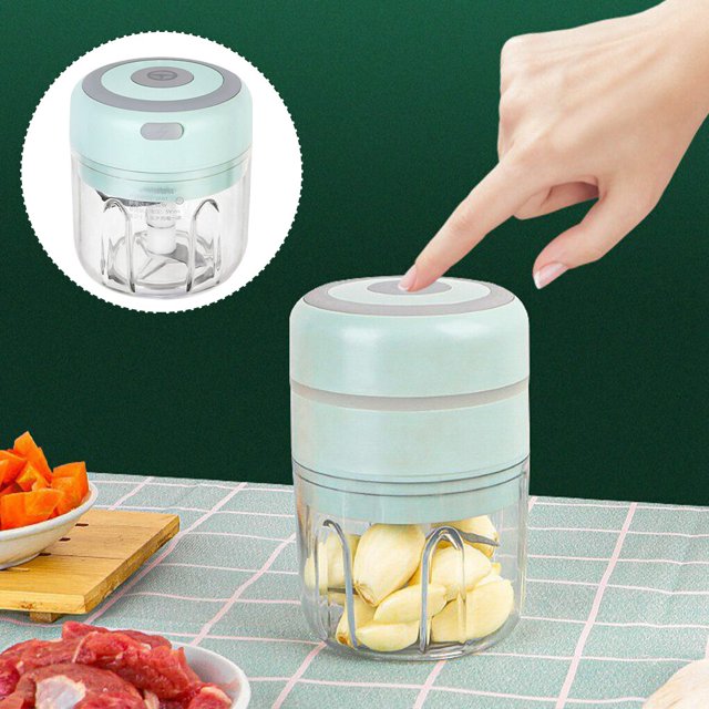 MAQUINA MINI CORTADORA Y PICADOR ELECTRICO DE ALIMENTOS PORTATIL CON CARGA USB