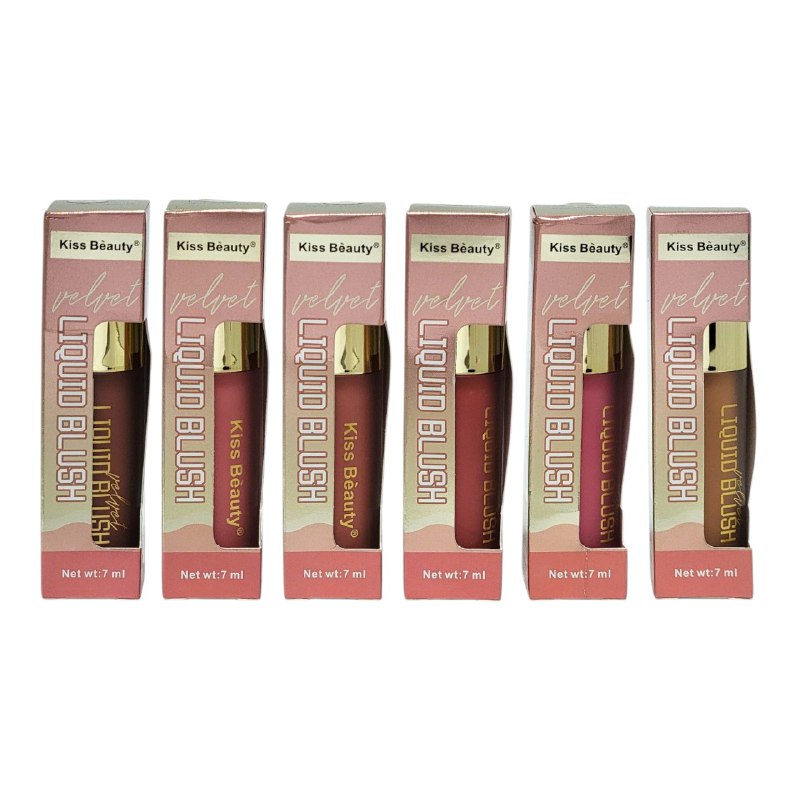 BLUSH LIQUIDO ACABADO MATTE FRESCO KISS BEAUTY 7ML (DUPE DE RARE BEAUTY)