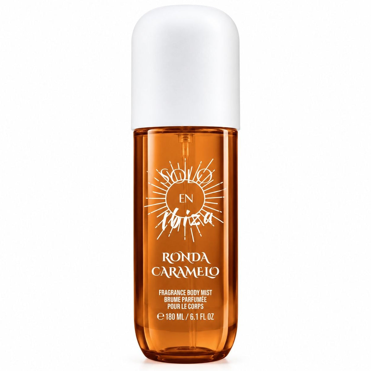 BODY MIST SOLO EN IBIZA RONDA CARAMELO PRODUCTO AMERICANO 180ML