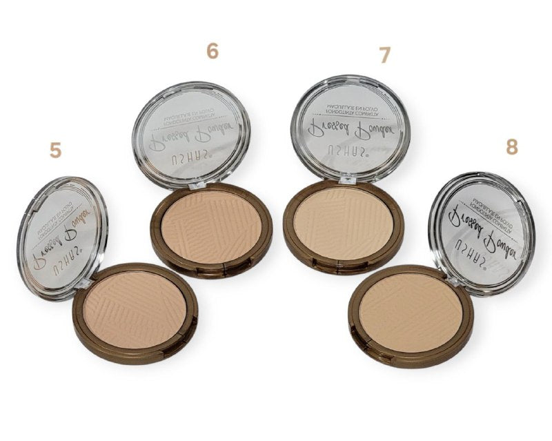 POLVO DE MAQUILLAJE 4 TONOS USHAS PRESSED POWDER