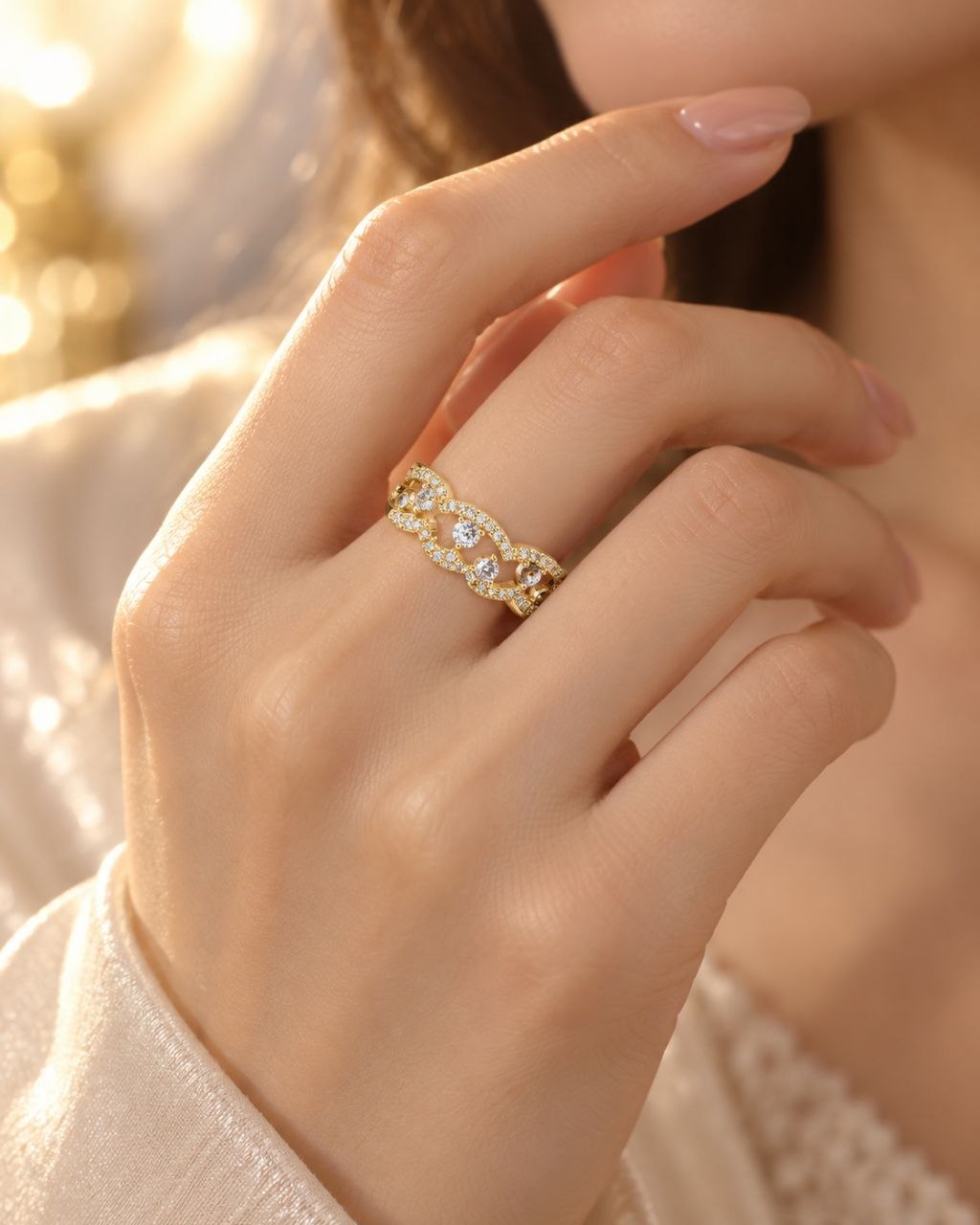 ANILLO DE ENCHAPE PARA DAMA TALLA 15