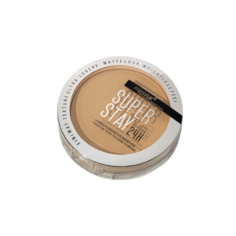 BASE DE MAQUILLAJE EN POLVO HIBRIDA ASPECTO MATE DE LARGA DURACION MINISTAR 8G (DUPE DE MAYBELLINE)