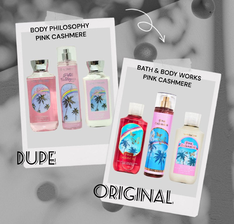 SET BODY PHILOSOPHY PINK CASHMERE SPLASH 250ML, CREMA CORPORAL 236ML, SHOWER GEL 295ML (M) DUPE BATH AND BODY PINK CASHMERE