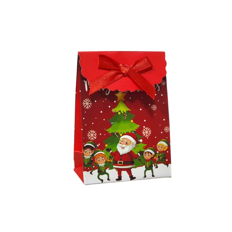 BOLSA DE REGALO NAVIDEÑA PEQUEÑA XXS 7CMX10CM, 15 ESTILOS