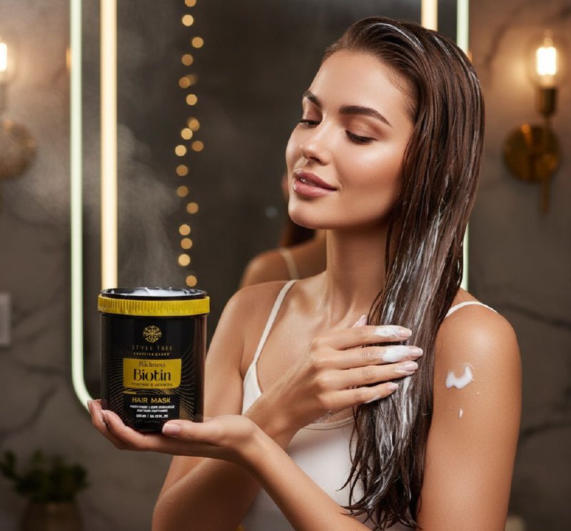 MASCARILLA PARA EL CABELLO FORTALECEDORA CON BIOTINA Y QUERATINA STYLE TREE KERATINE QUEEN 800ML