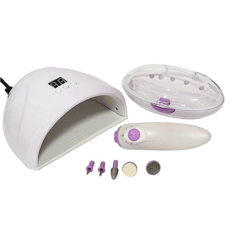 LAMPARA PARA UÑAS UV LED 2 EN 1 SECADOR DE UÑAS LED Y TALADRO ELECTRICO DE UÑAS SHOWELL BEAUTY