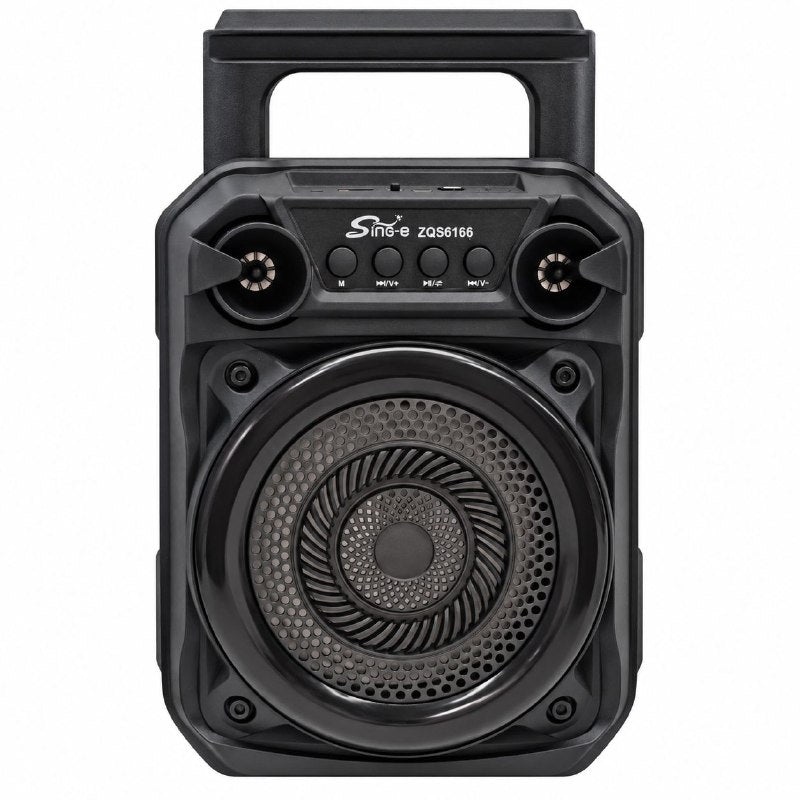 PARLANTE ALTAVOZ MULTIMEDIA PORTATIL CON LUCES RGB BLUETOOTH CON SISTEMA DE MICROFONO DE KARAOKE SING-E