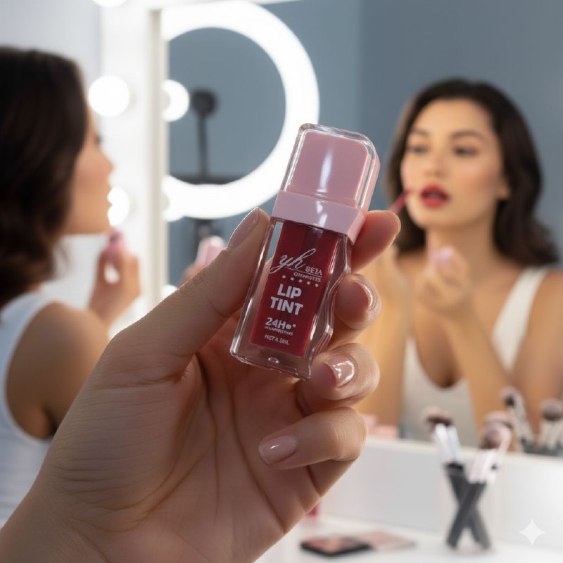 BRILLO LABIAL TINTA DE LABIOS Y RUBOR DE LARGA DURACION 24H 8.5ML, OFRECE UNA TINTA PARA LABIOS Y RUBOR DE LARGA DURACION YH BEJA COSMETICS