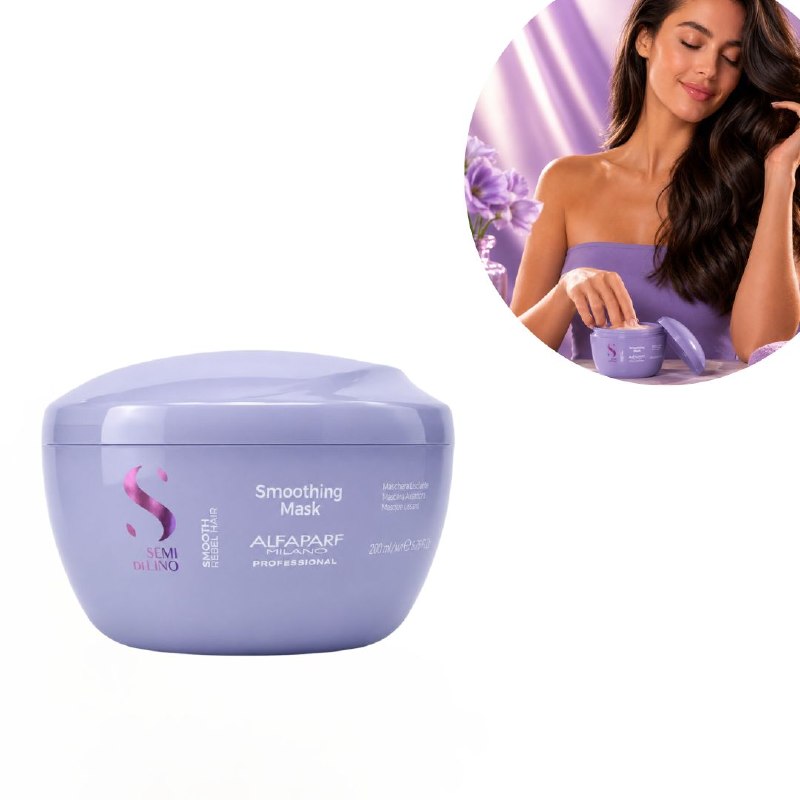 MASCARILLA CAPILAR ALISADORA ANTIFRIZZ CON ACEITE DE LINAZA ALFAPARF 200ML