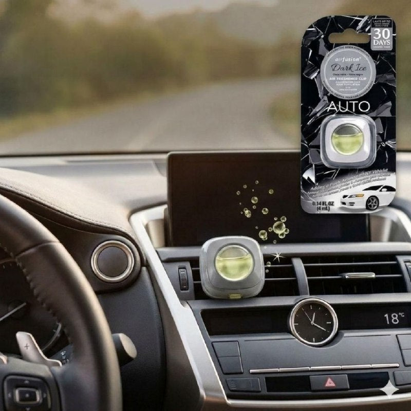AMBIENTADOR PARA AUTO TIPO CLIP PARA REJILLAS DE VENTILACION CON AROMA A BLACK ICE AIR FUSION 4ML