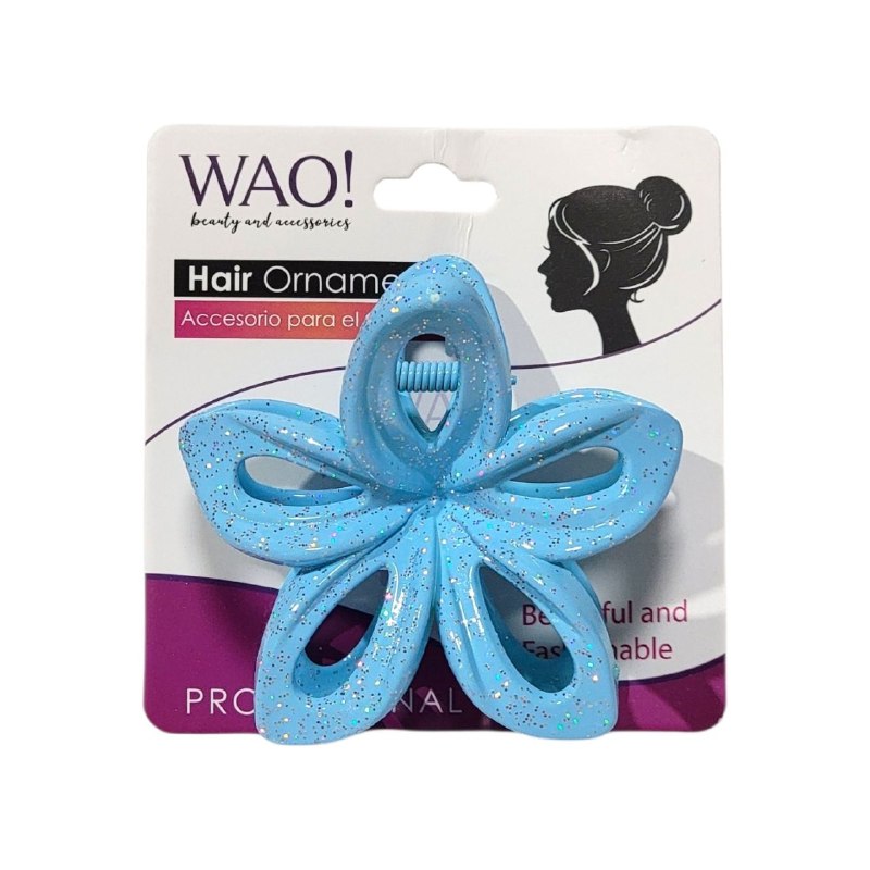 GANCHO PARA EL CABELLO CON DISEÑO DE FLOR WAO 7X9CM