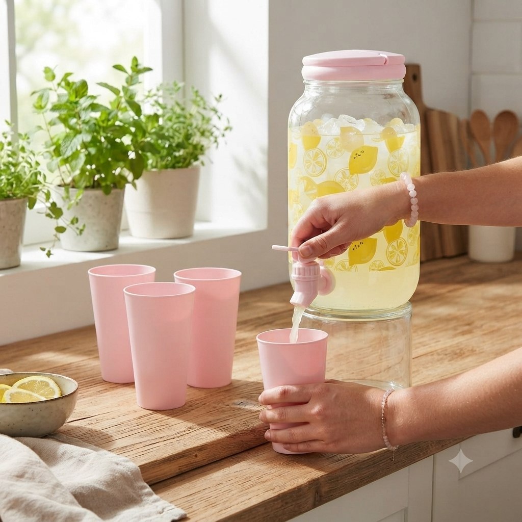 DISPENSADOR DE BEBIDAS VITROLERO DE SERVICIO PREMIUM PARA EVENTOS Y HOGAR 3,800 ML