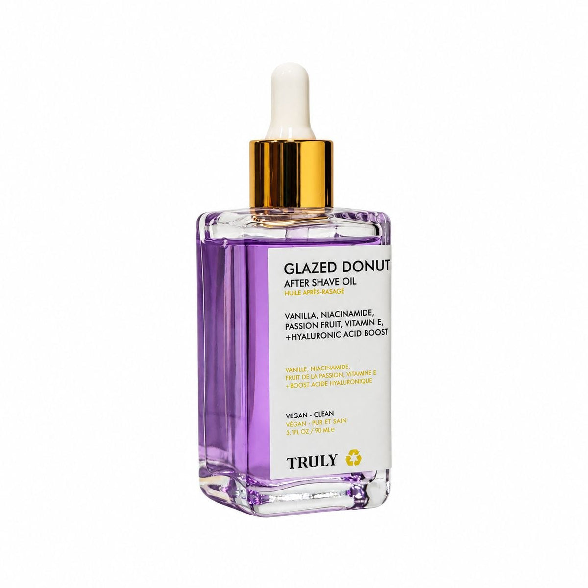ACEITE CORPORAL NUTRITIVO E ILUMINADOR PARA DESPUES DEL AFEITADO CON AROMA GLAZED DONUT TRULY 90ML