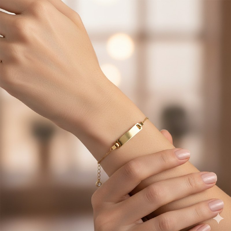 PULSERA DE ORO 10K PARA NIÑA 16CM PESO: 1.2G