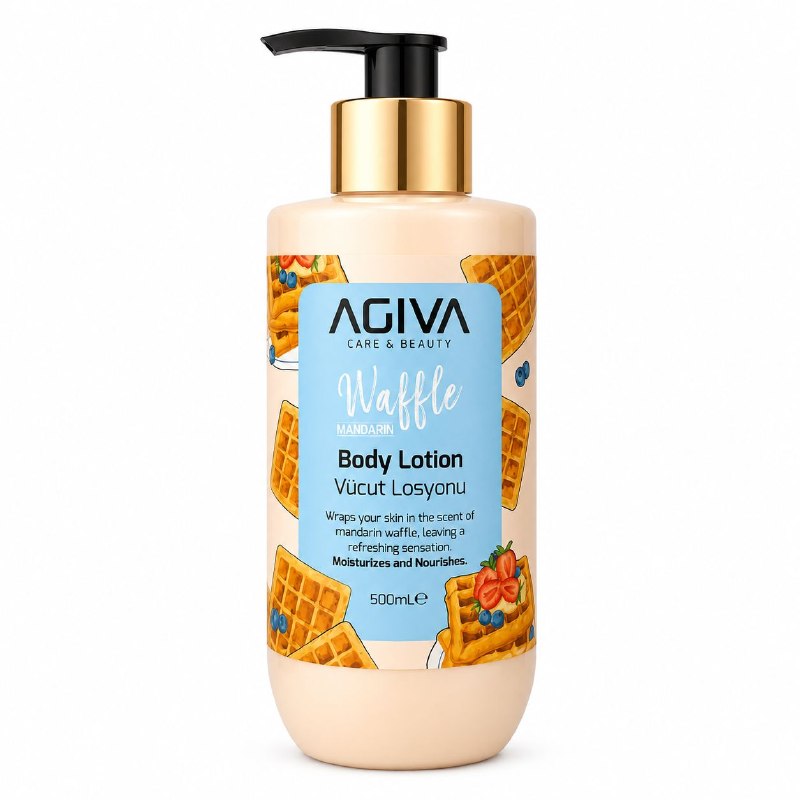 CREMA CORPORAL HIDRATANTE Y NUTRITIVA DIARIA CON AORMA A WAFFLE DE MANDARINA AGIVA 500ML