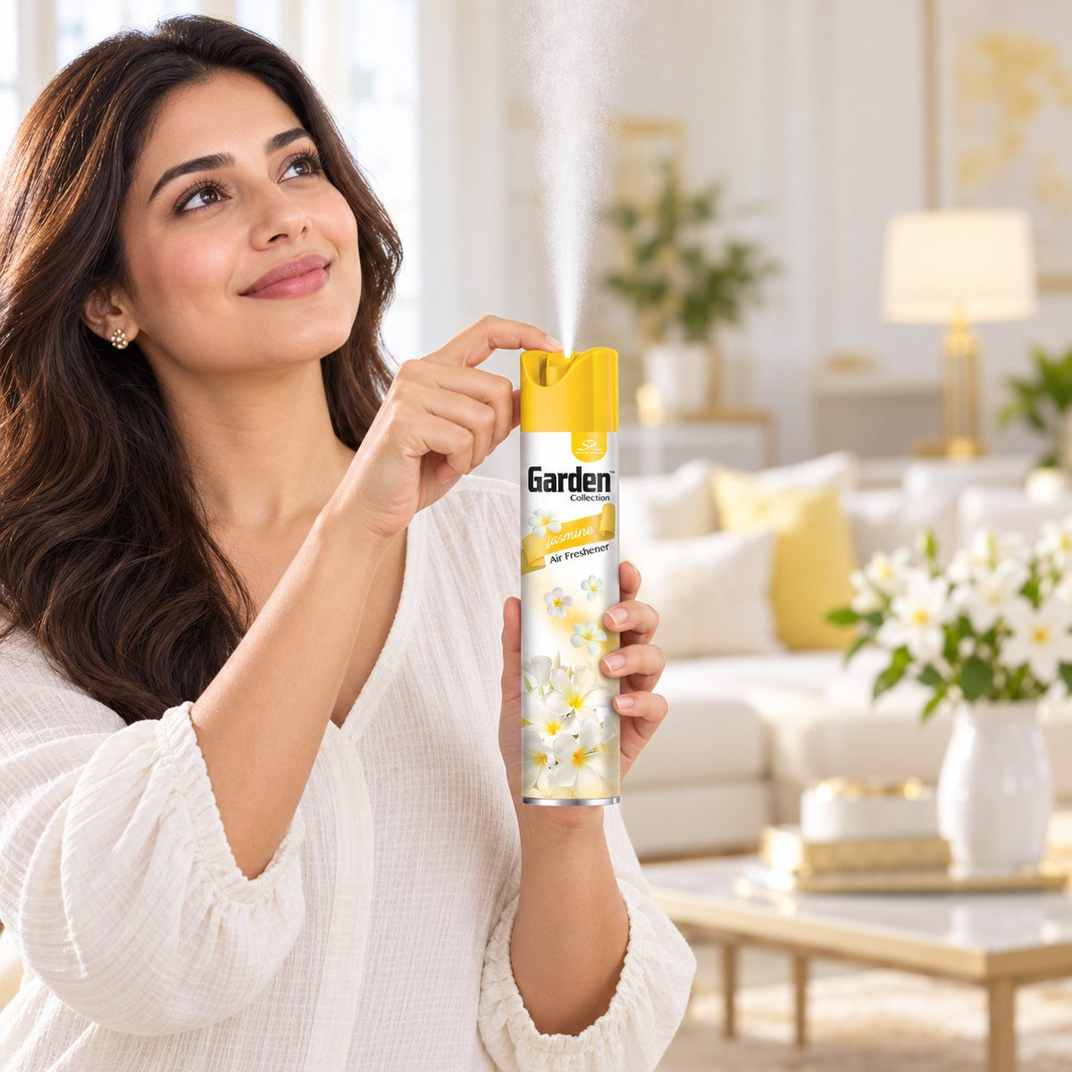 AMBIENTADOR EN AEROSOL CON AROMA A JAZMÍN JASMINE GARDEN COLLECTION 300ML