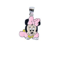 DIJE EN FORMA DE MINNIE MOUSE DE PLATA 9.25 PESO: 3G